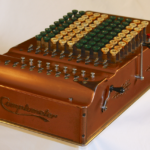 Photograph of a Comptometer, model ST super totalizer